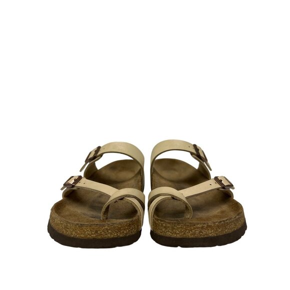 Birkenstock Women's Mayari Sandals White Leather Adjustable Outdoor EU 41 US 10 - Picture 3 of 8